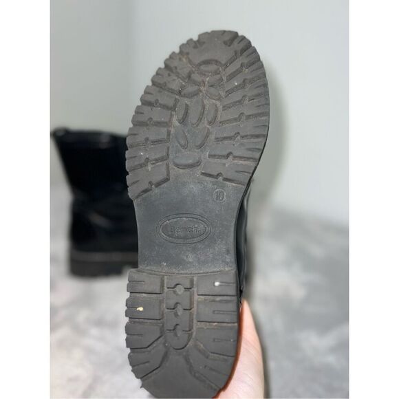 BENCH Women’s Lace Up Black Moto Combat Boots 10 - Picture 8 of 9